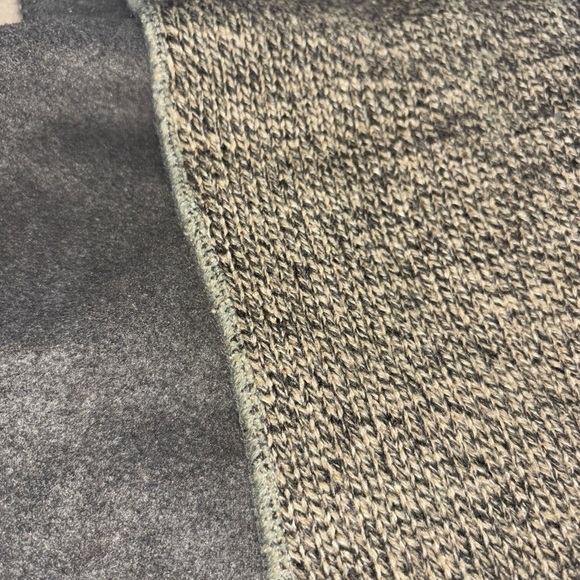 ARIS Men’s Brown/Tan/Gray Tight Knit Scarf Wool/Acrylic Blend 66x9” - Picture 5 of 7